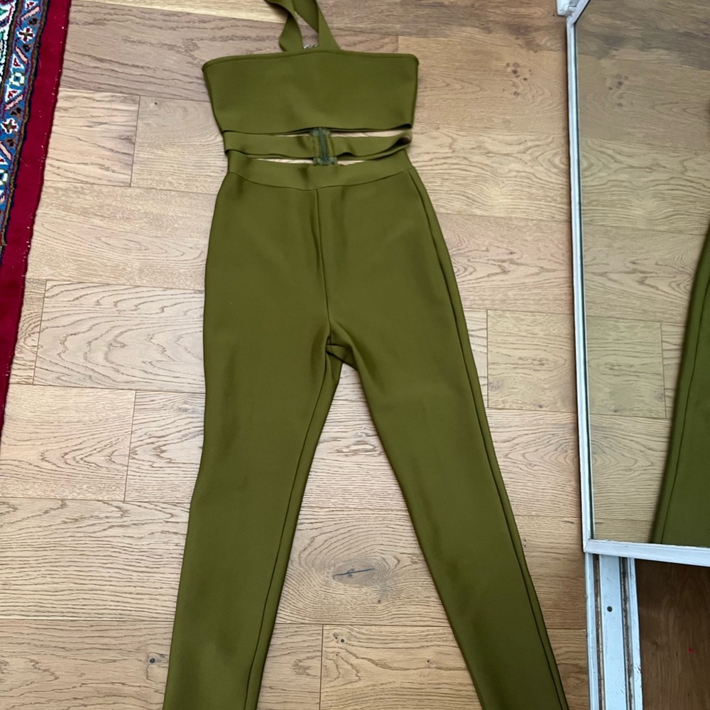 Olive Green Women's Jumpsuit